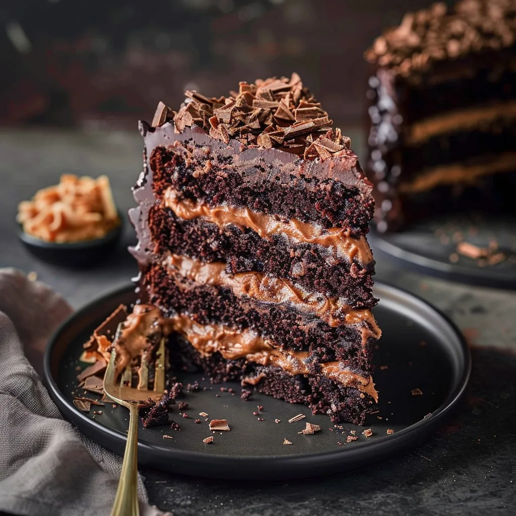 Triple Layer German Chocolate Cake