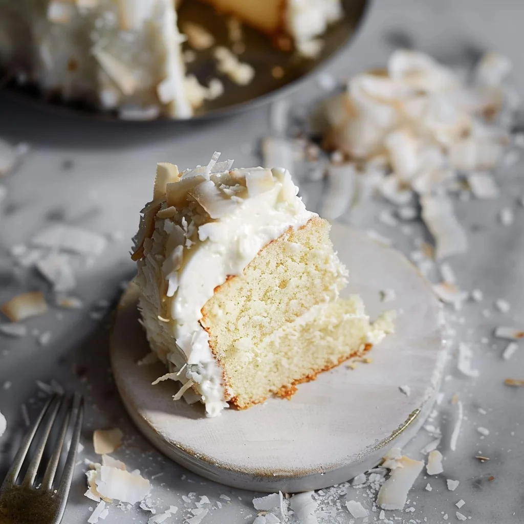 White Chocolate Coconut Pound Cake