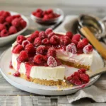 No-Bake White Chocolate Raspberry Cheesecake