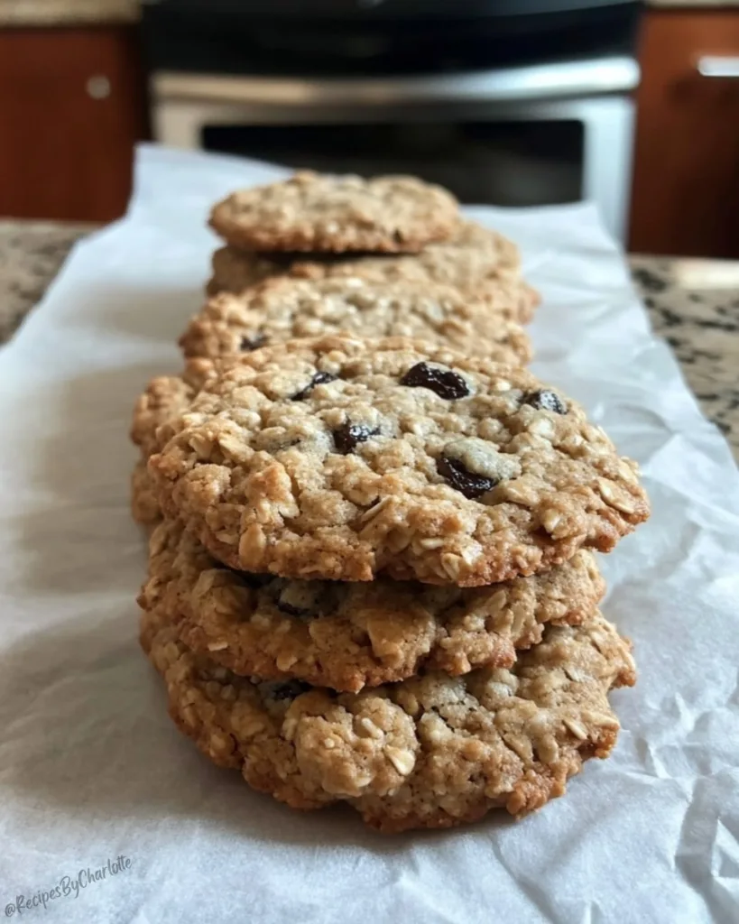 Chewy Oatmeal Raisin Cookies 3