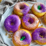 Baked King Cake Donuts
