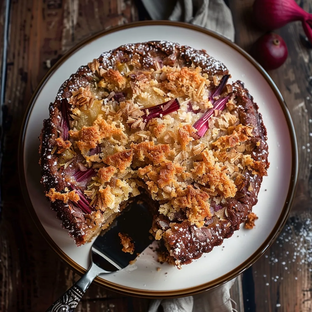 Fresh Rhubarb Cake Recipe
