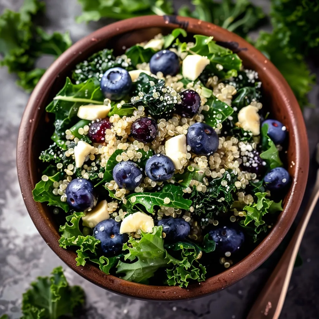 Blueberry Quinoa Kale Salad