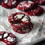 Red Velvet Crinkle Cookies
