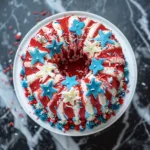 Red White and Blue Fireworks Cake Recipe