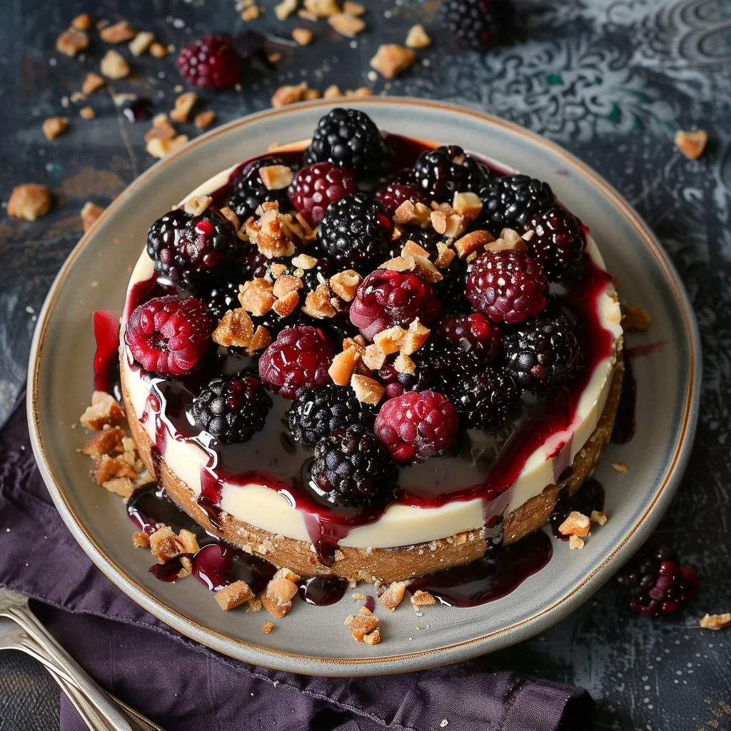 Blackberry Vanilla Hazelnut Tart 3
