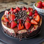 Chocolate Strawberry Cheesecake 1