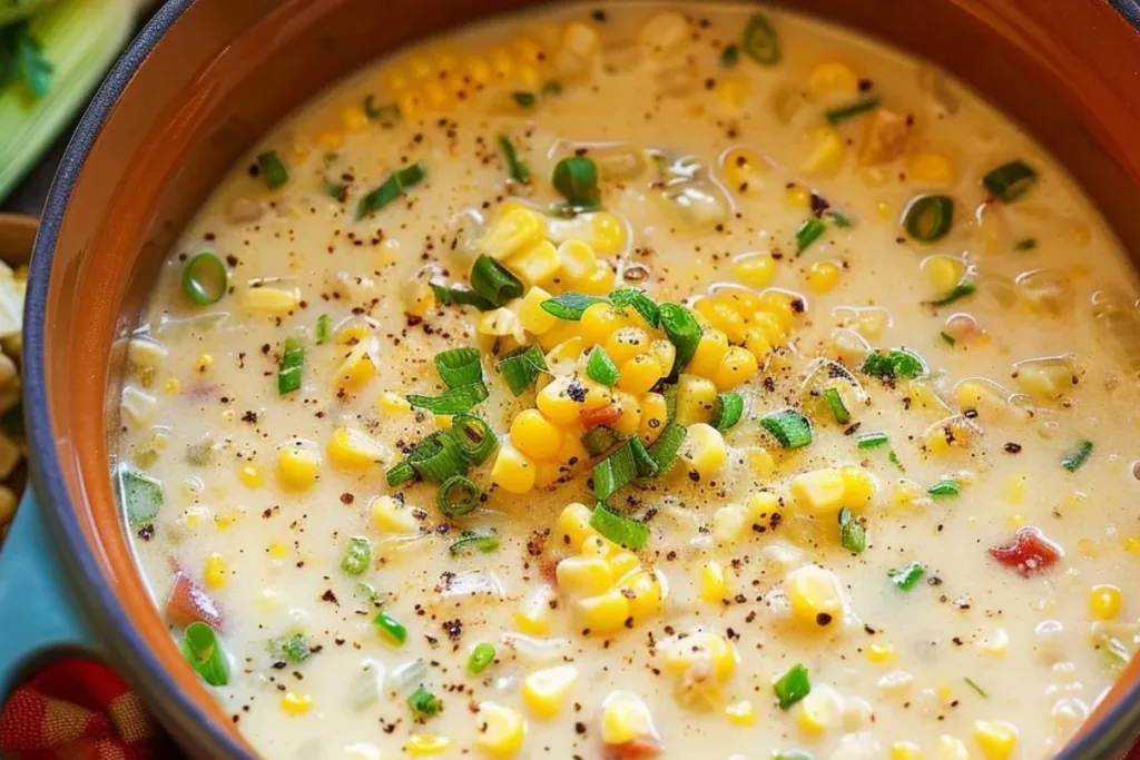 Creamy Corn Chowder Full Recipe