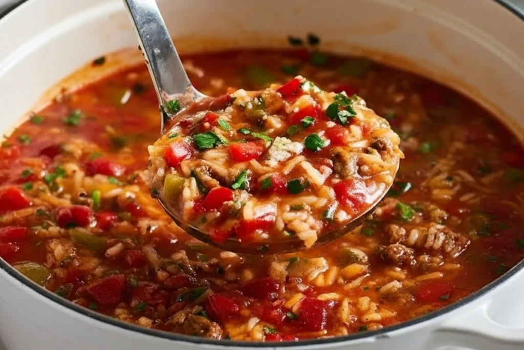 Stuffed Pepper Soup Full Recipe
