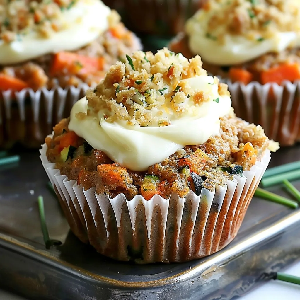 Carrot Cake Zucchini Muffins Recipe