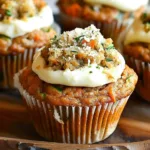 Carrot Cake Zucchini Muffins