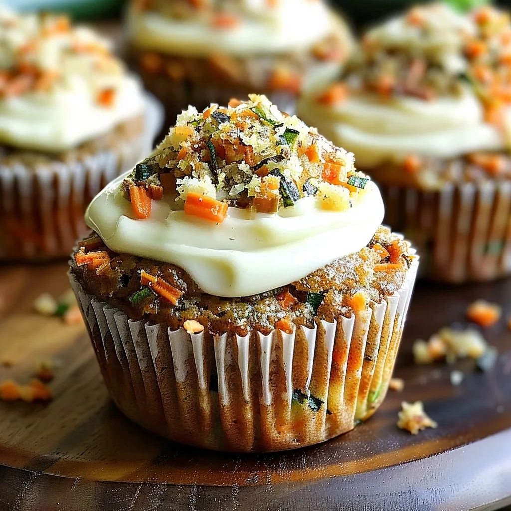 Carrot Cake Zucchini Muffins Recipe 1