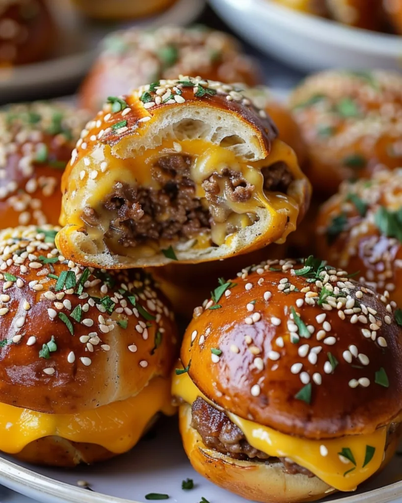 Cheeseburger Pretzel Bombs 1