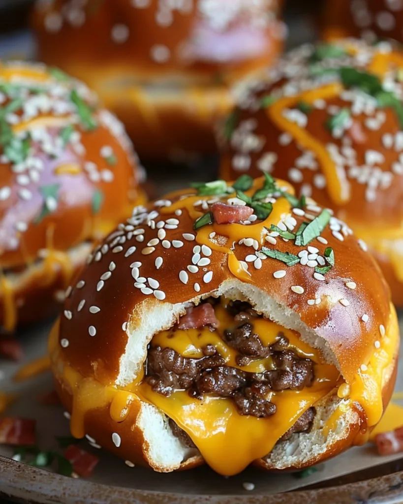 Cheeseburger Pretzel Bombs 2
