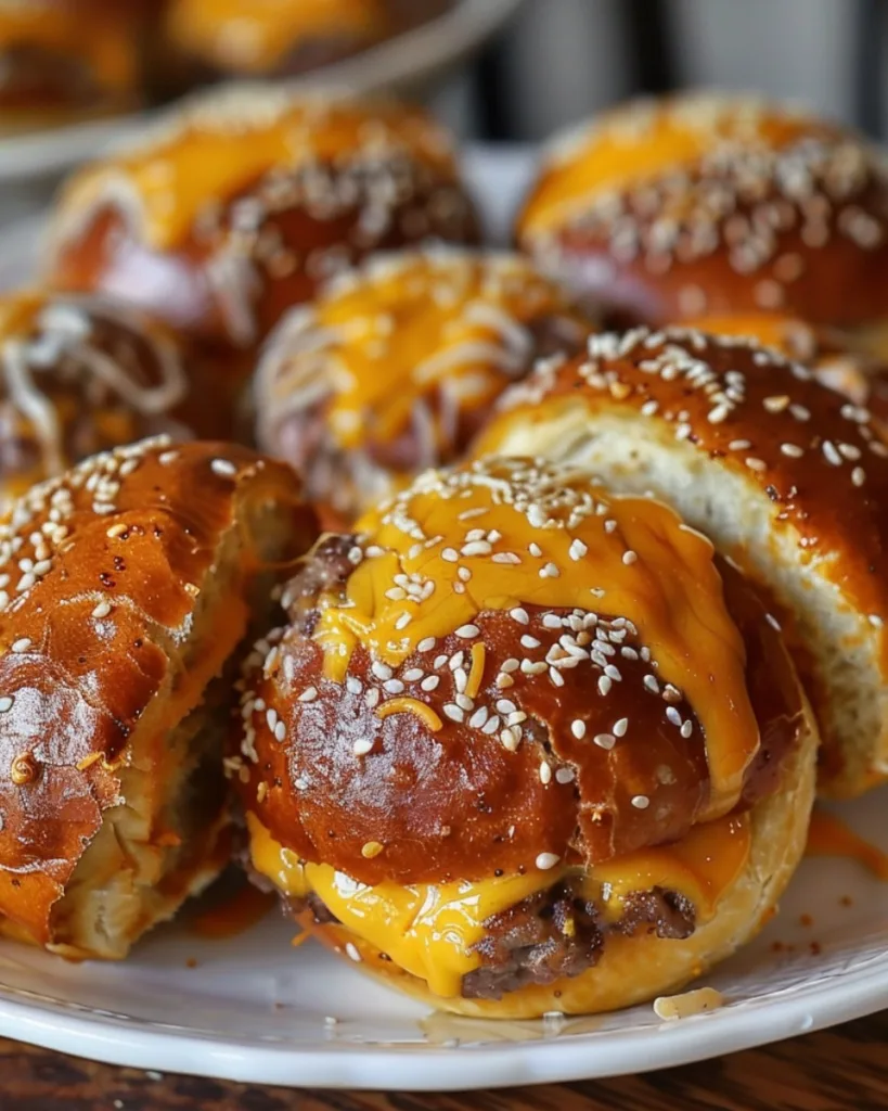 Cheeseburger Pretzel Bombs 3