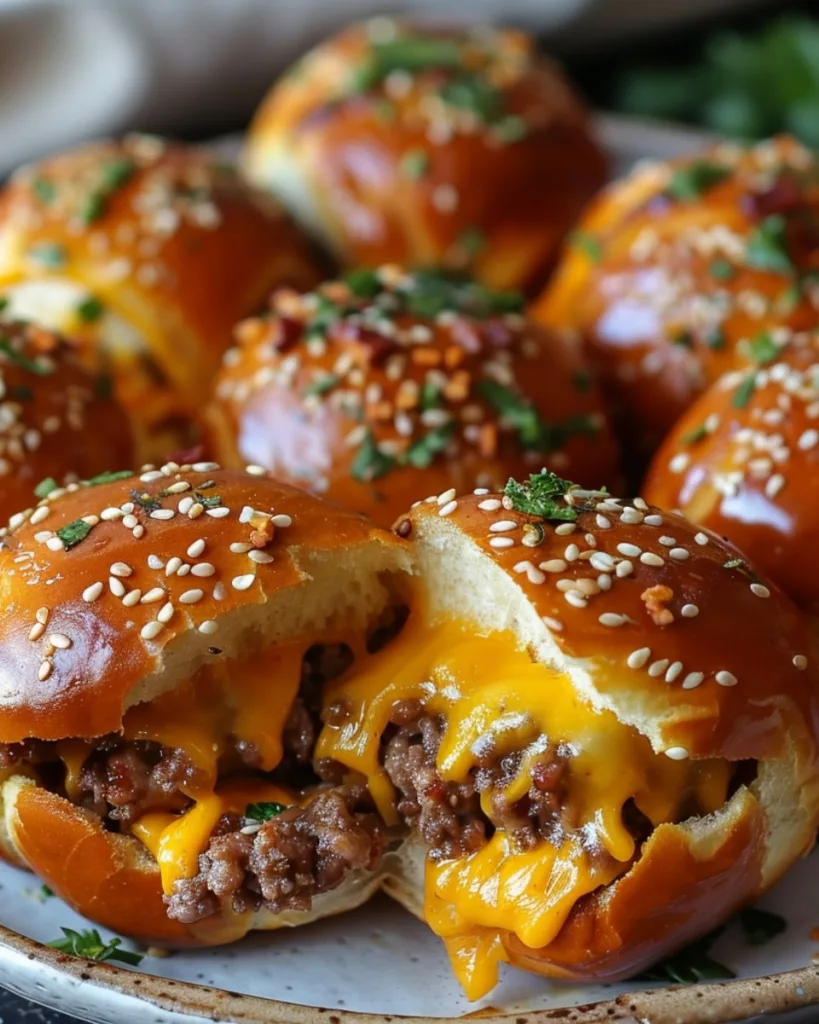 Cheeseburger Pretzel Bombs 4