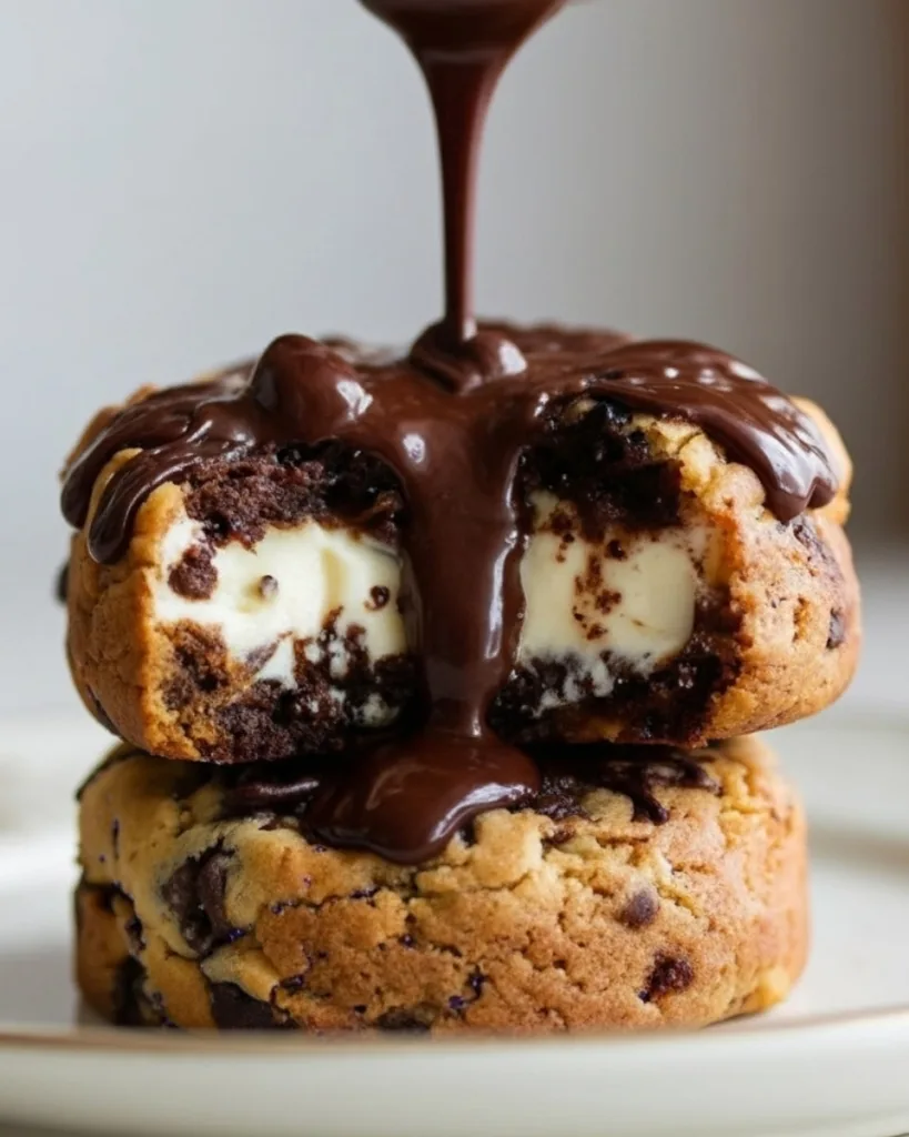 Cheesecake Stuffed Chocolate Chip Cookies 1