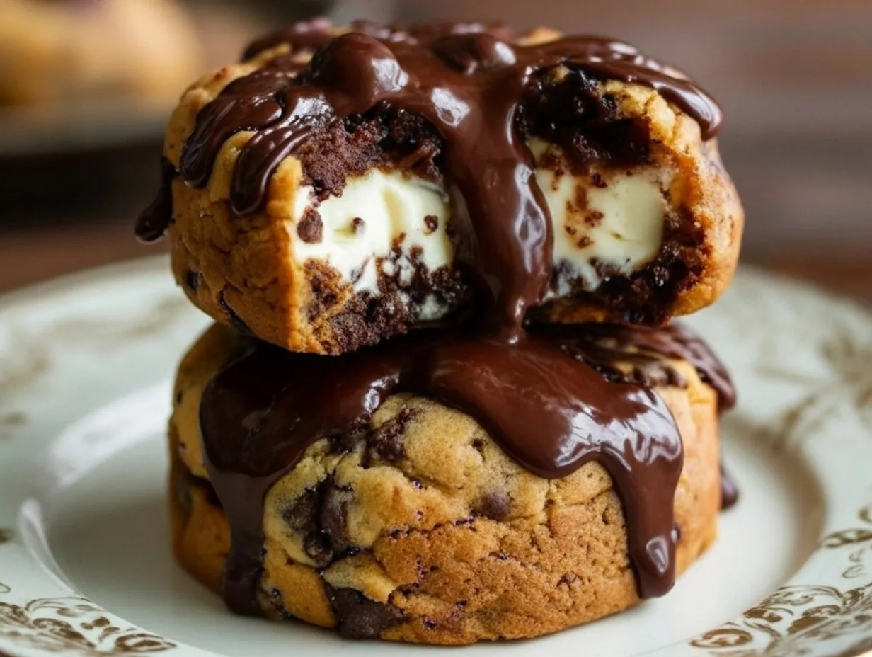 Cheesecake Stuffed Chocolate Chip Cookies