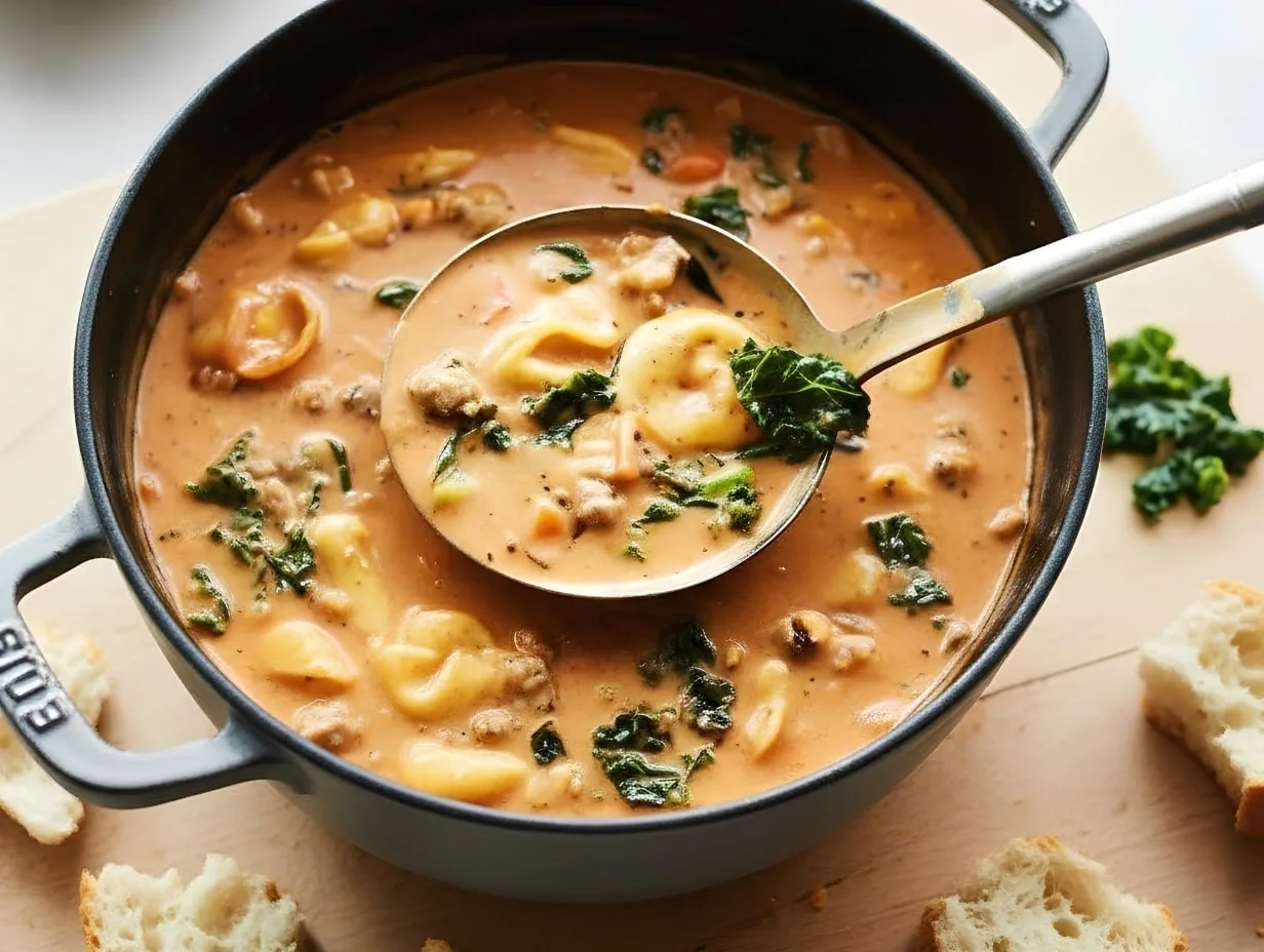 Creamy Tortellini Soup