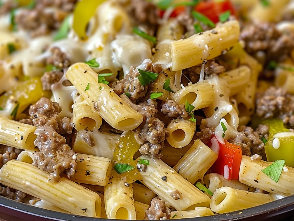 Philly Cheesesteak Pasta