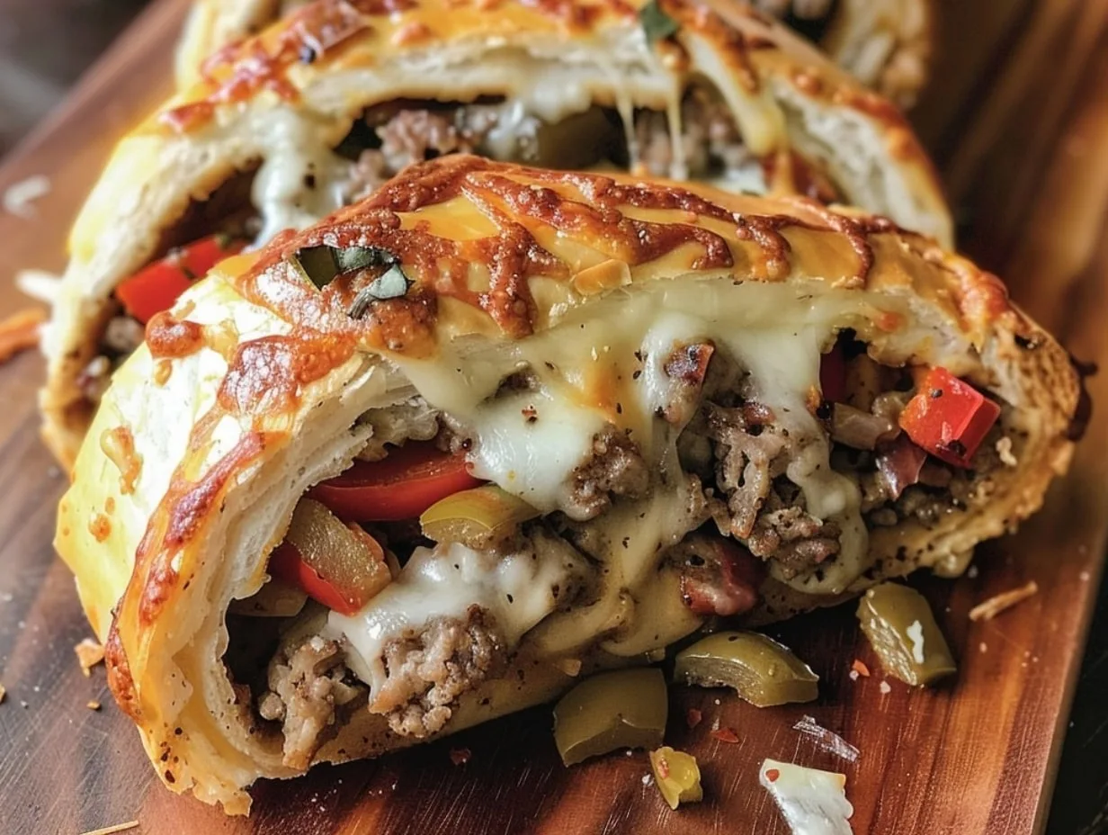 Philly Cheesesteak Stromboli