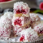 Raspberry Coconut Cake Bites