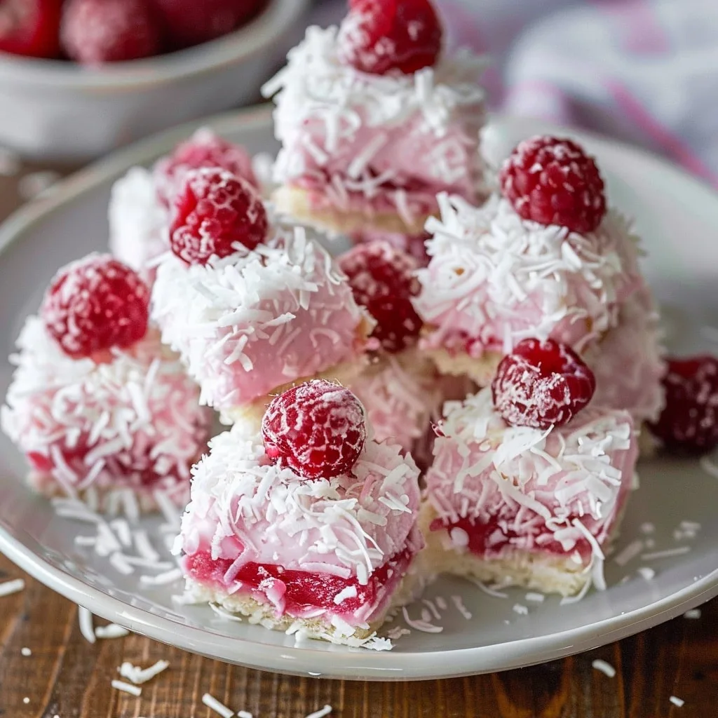 Raspberry Coconut Cake Bites 2