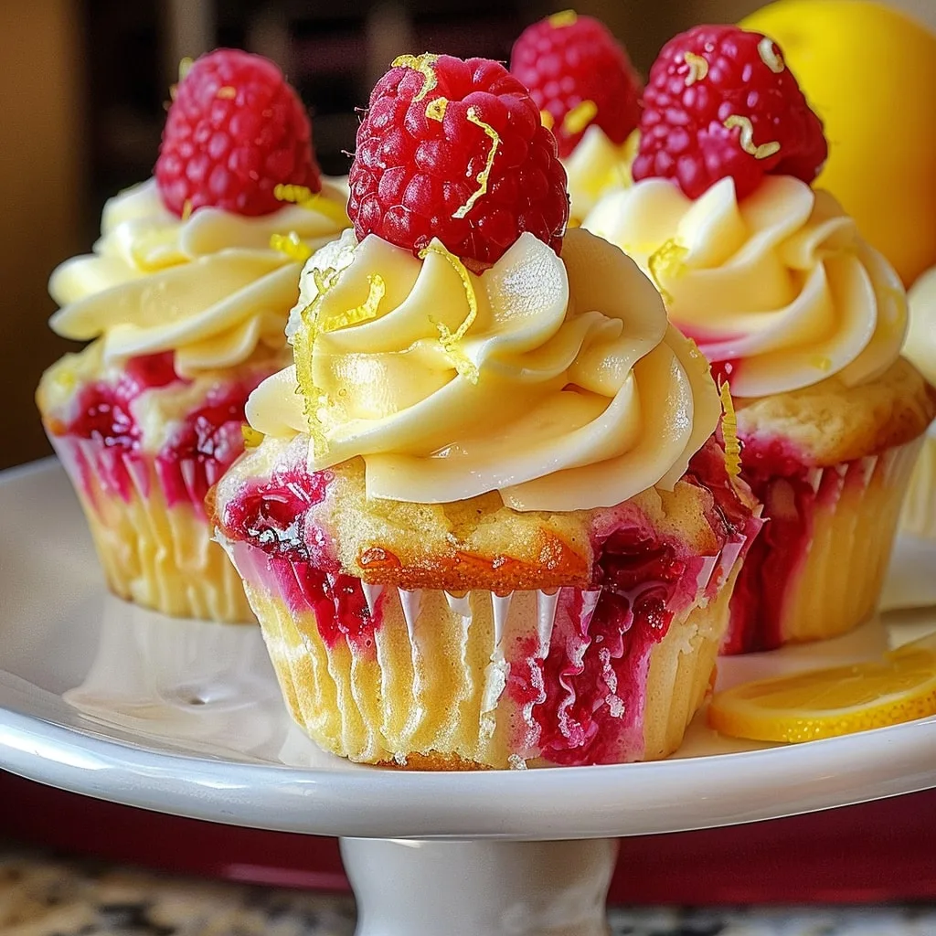Raspberry Lemon Heaven Cupcakes 2
