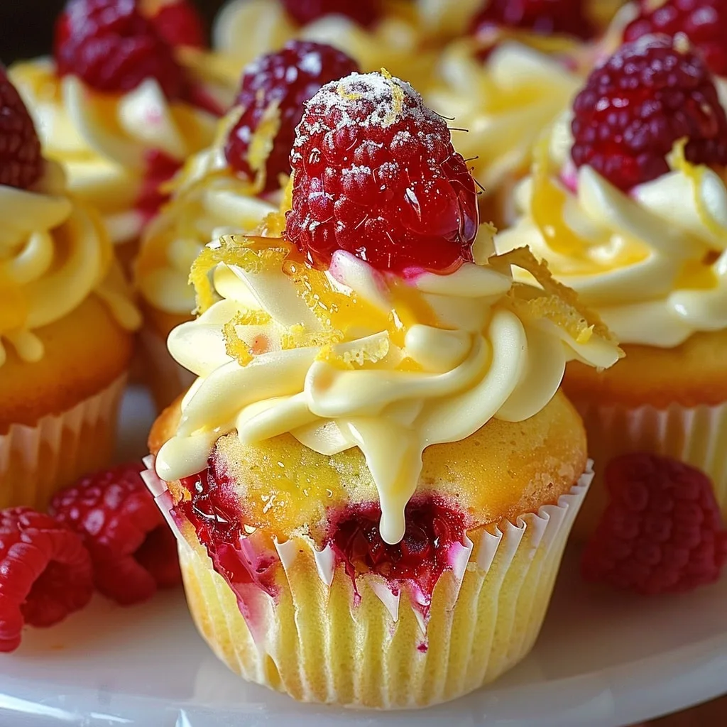 Raspberry Lemon Heaven Cupcakes 3