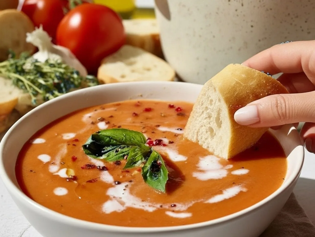 Roasted Garlic Tomato Soup