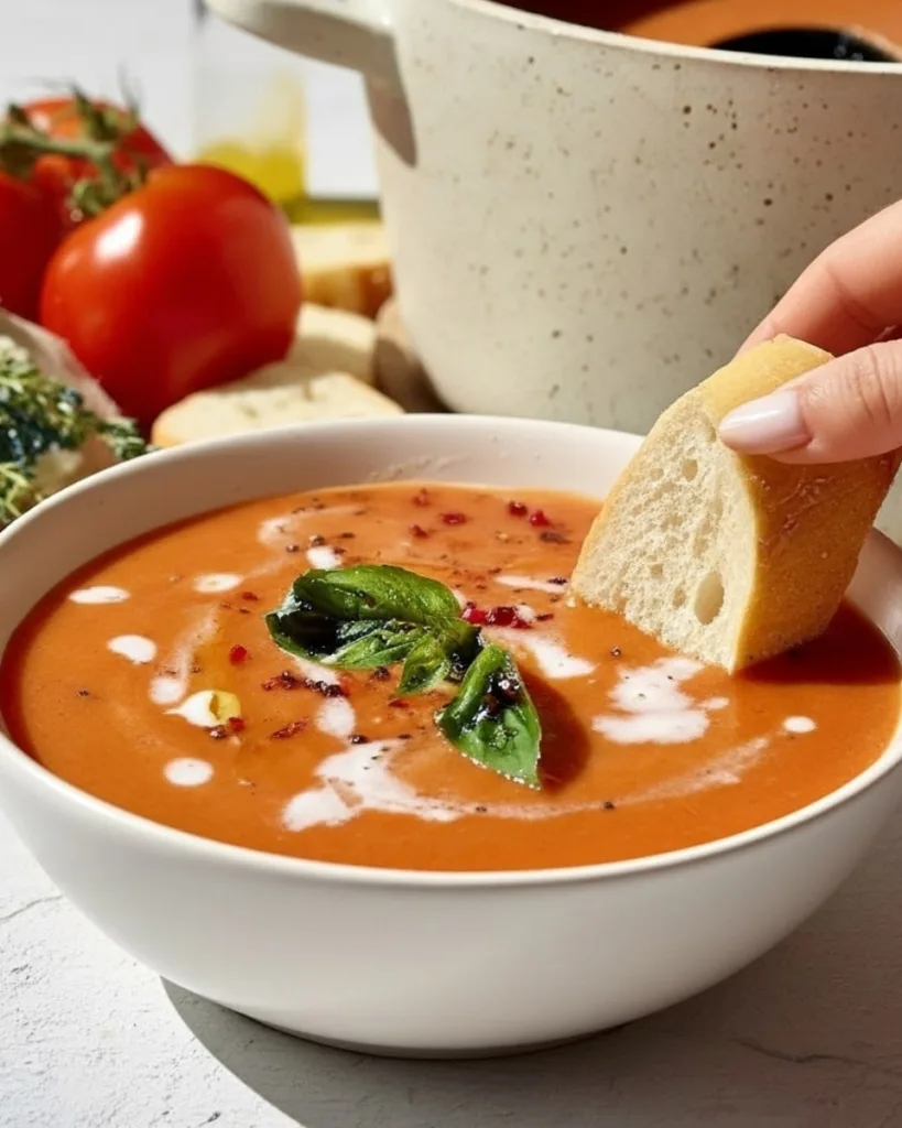 Roasted Garlic Tomato Soup 1