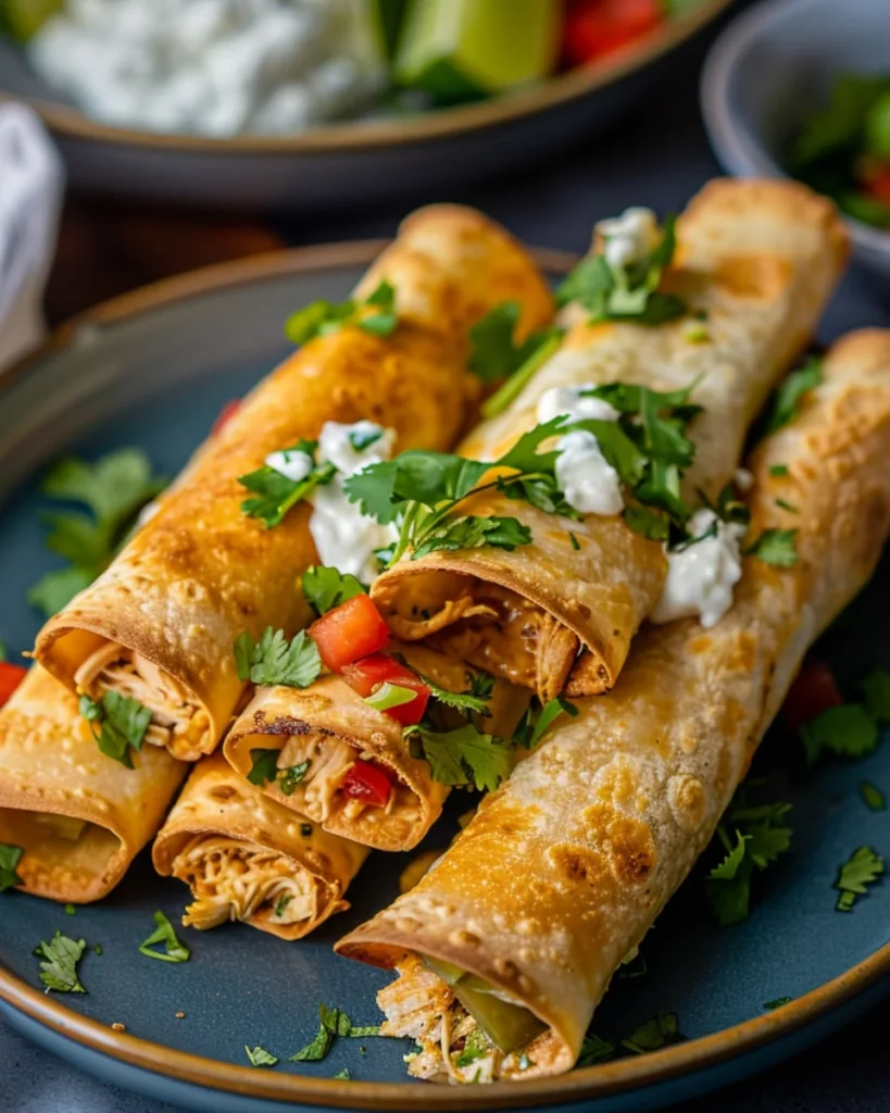 Air Fryer Chicken Taquitos 4
