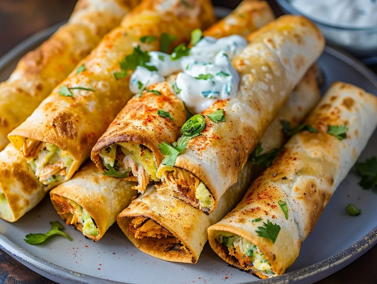 Air Fryer Chicken Taquitos