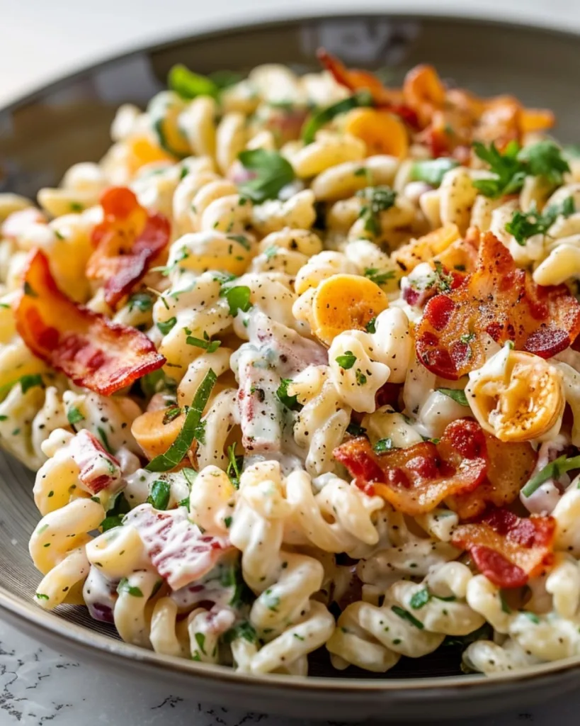 Bacon Ranch Pasta Salad 1