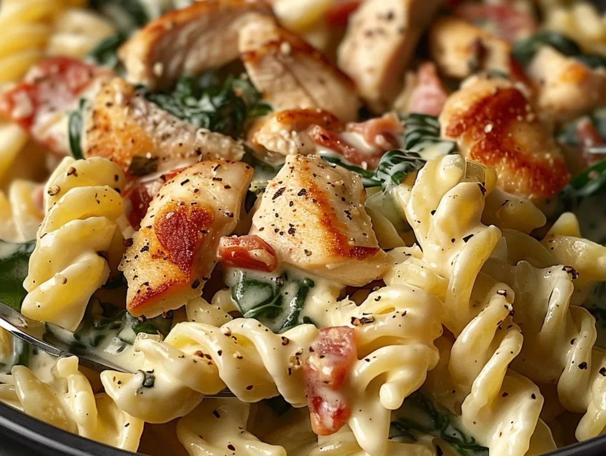 Chicken Spinach Alfredo