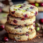 Cranberry Pistachio Shortbread Cookies Recipe