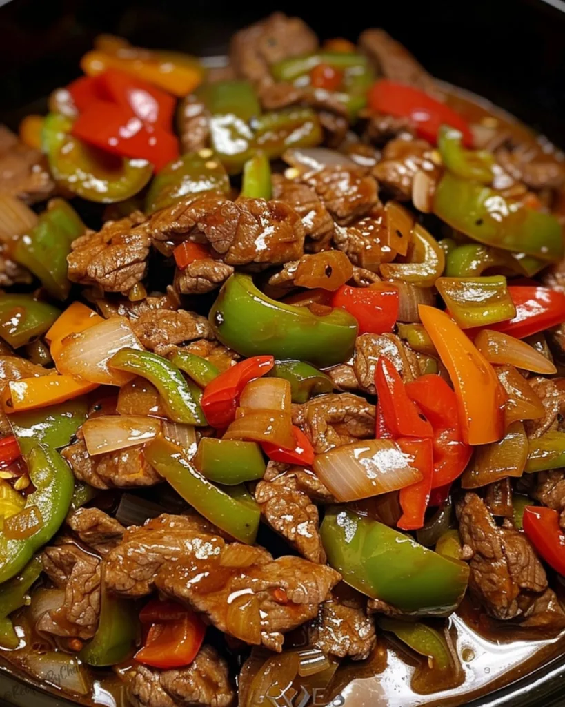 Crock Pot Pepper Steak 1