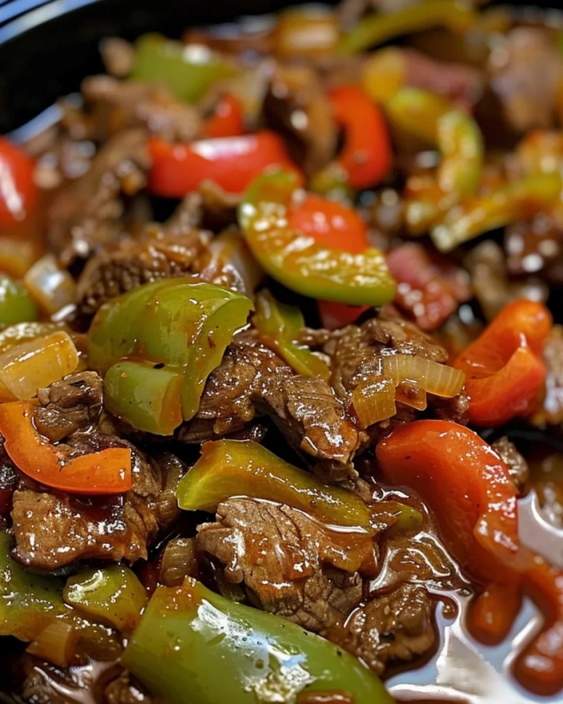 Crock Pot Pepper Steak 3