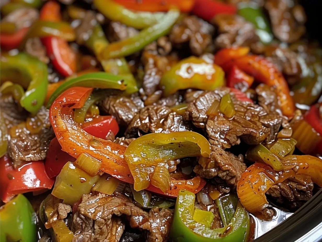 Crock Pot Pepper Steak