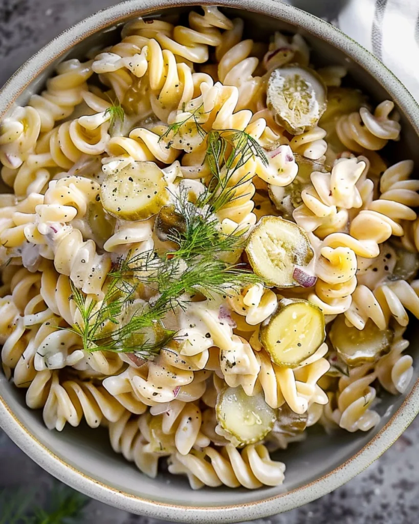 Dill Pickle Pasta Salad 1