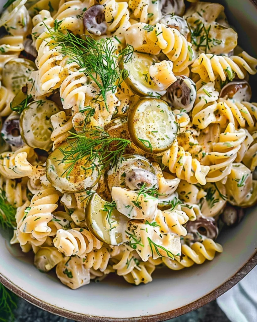 Dill Pickle Pasta Salad 4