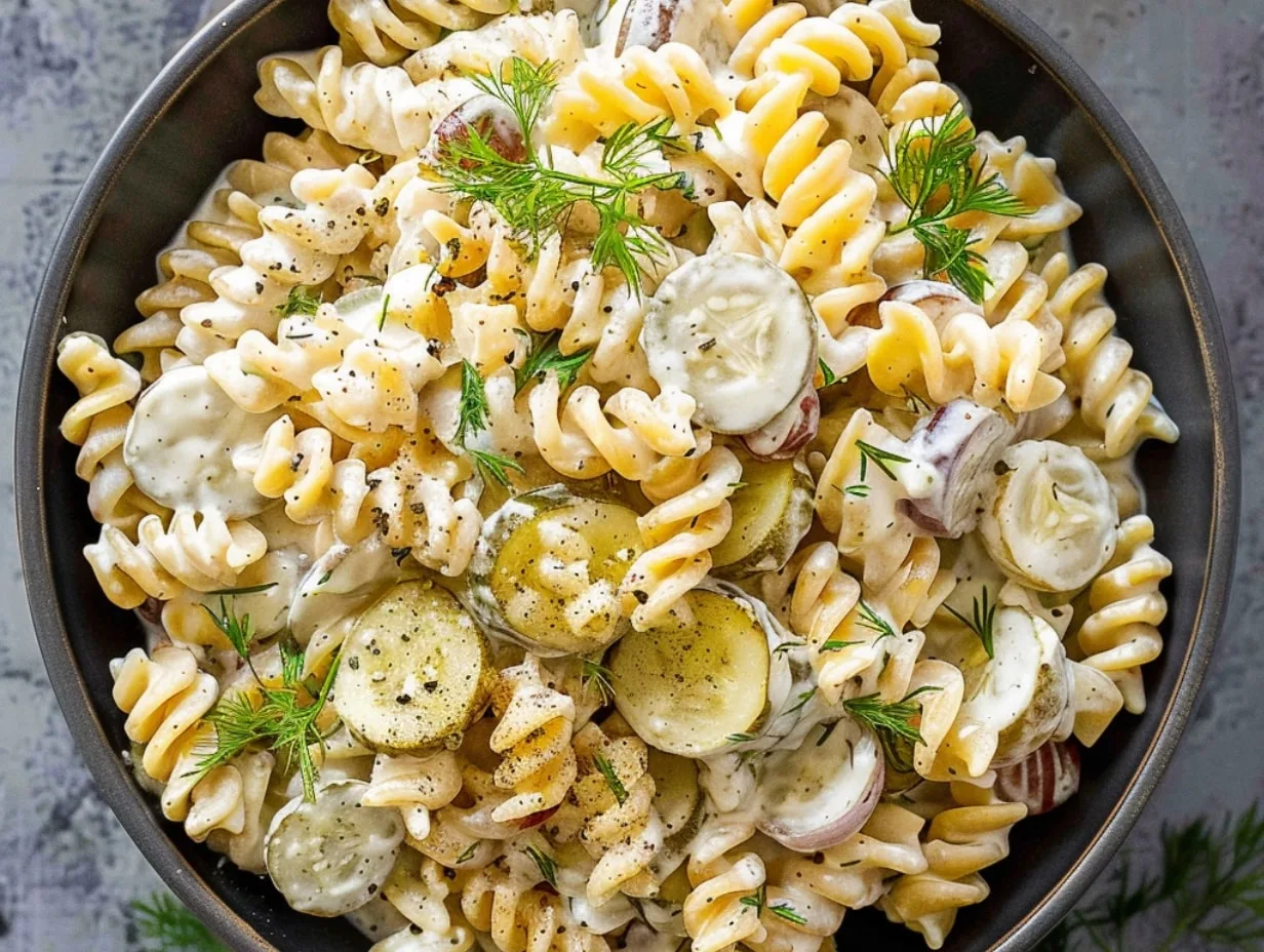 Dill Pickle Pasta Salad