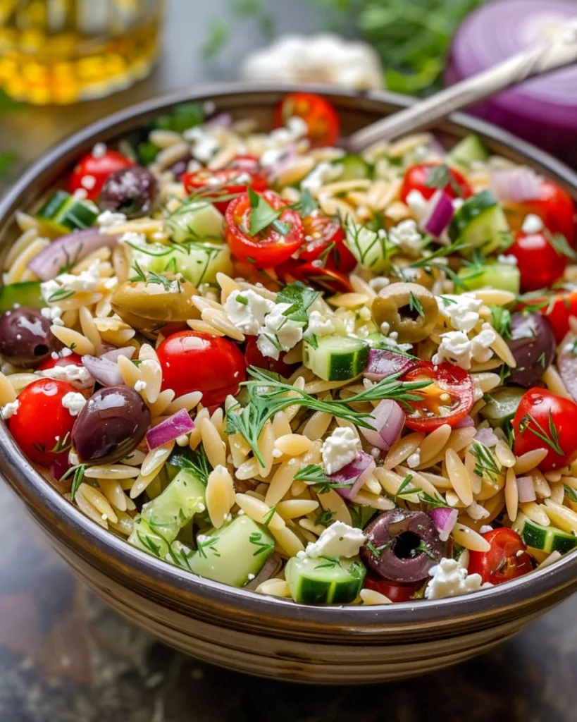Greek Orzo Salad 1