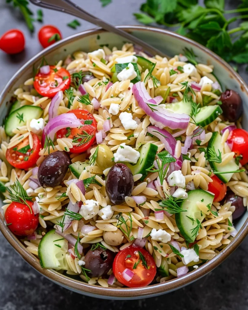 Greek Orzo Salad 2