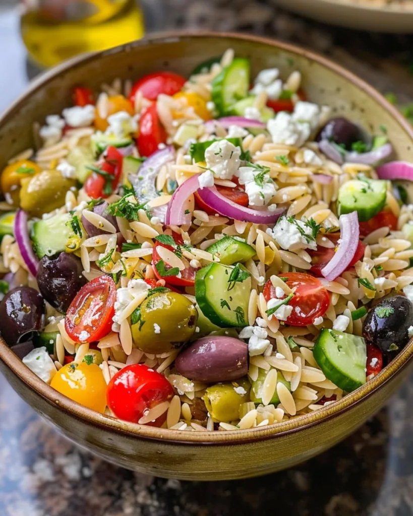 Greek Orzo Salad 3
