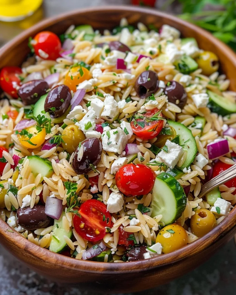 Greek Orzo Salad 4