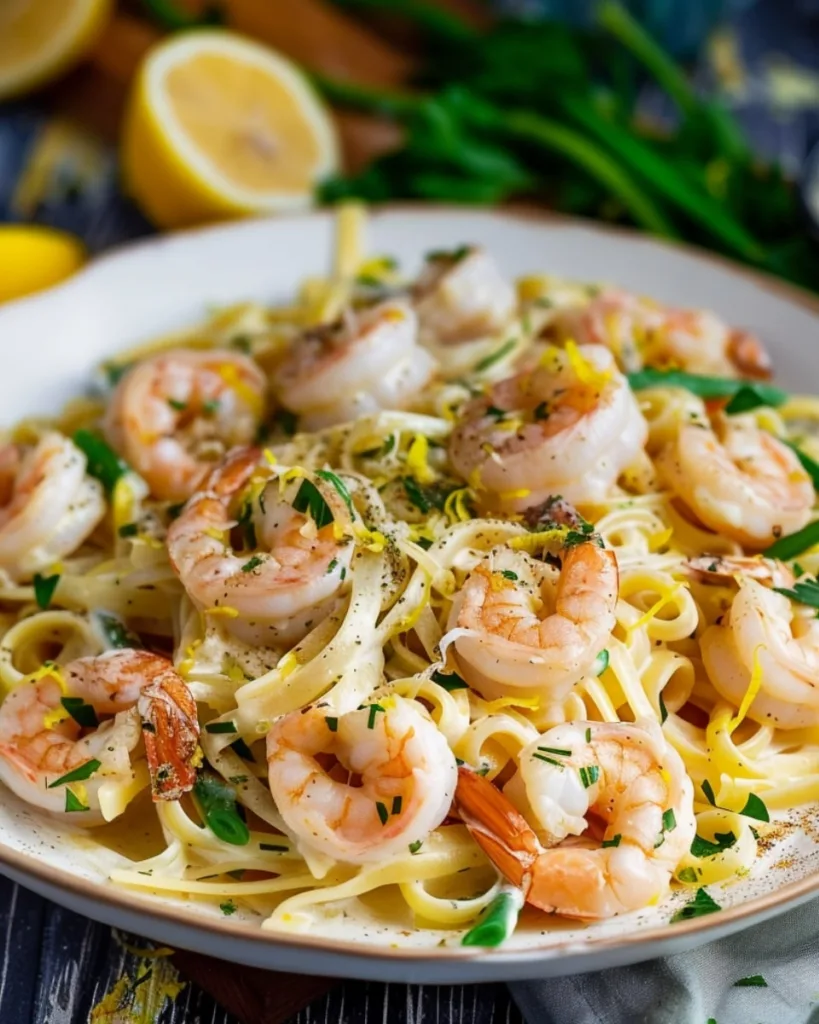 Lemon Garlic Shrimp Pasta 2