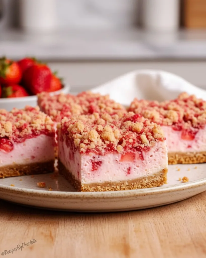 Strawberry Cheesecake Bars 4