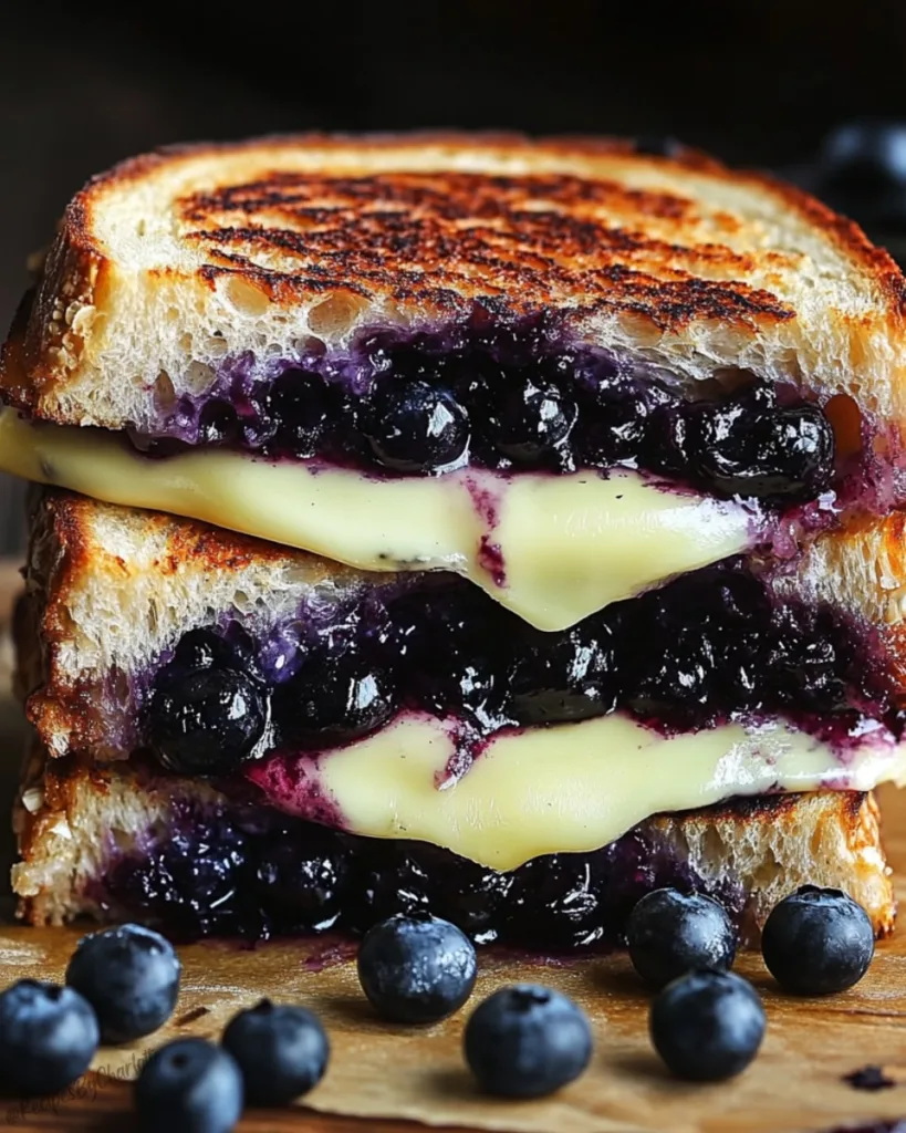 Blueberry Brie Grilled Cheese 3