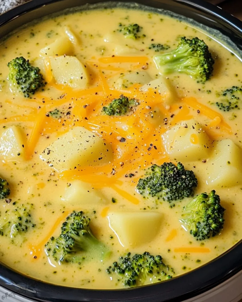Broccoli Cheddar Potato Soup 1